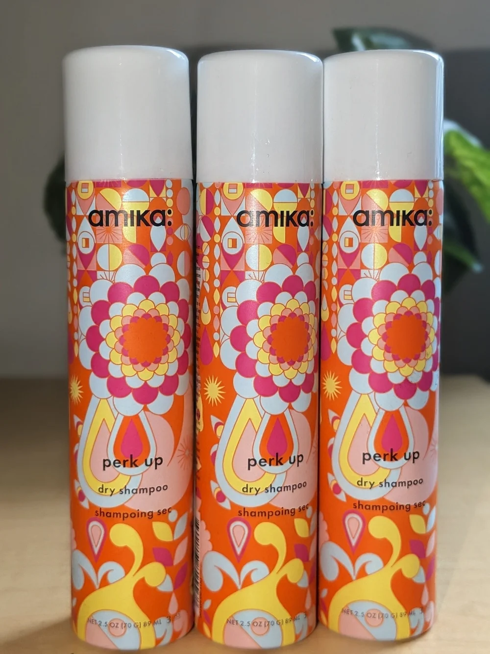 NEW Amika Perk Up Dry Shampoo Travel Mini Size 1.5 oz - 3 Pack Bundle